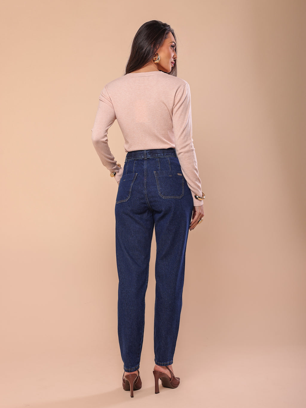 Calça clochard Jeans