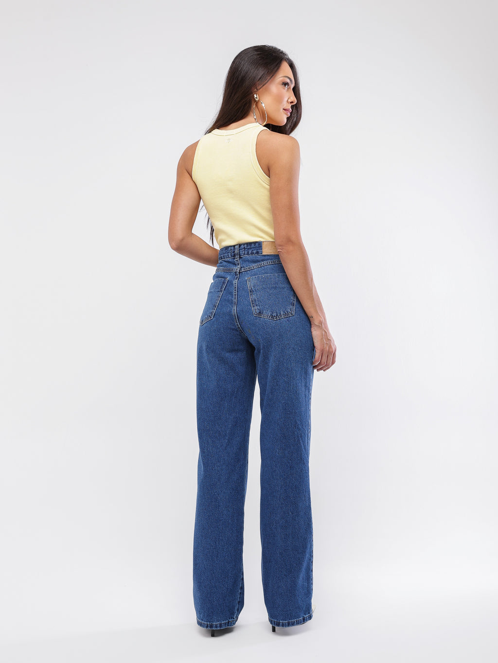 Calça wide leg basic