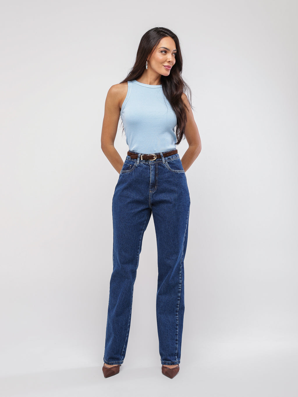 Calça reta basic
