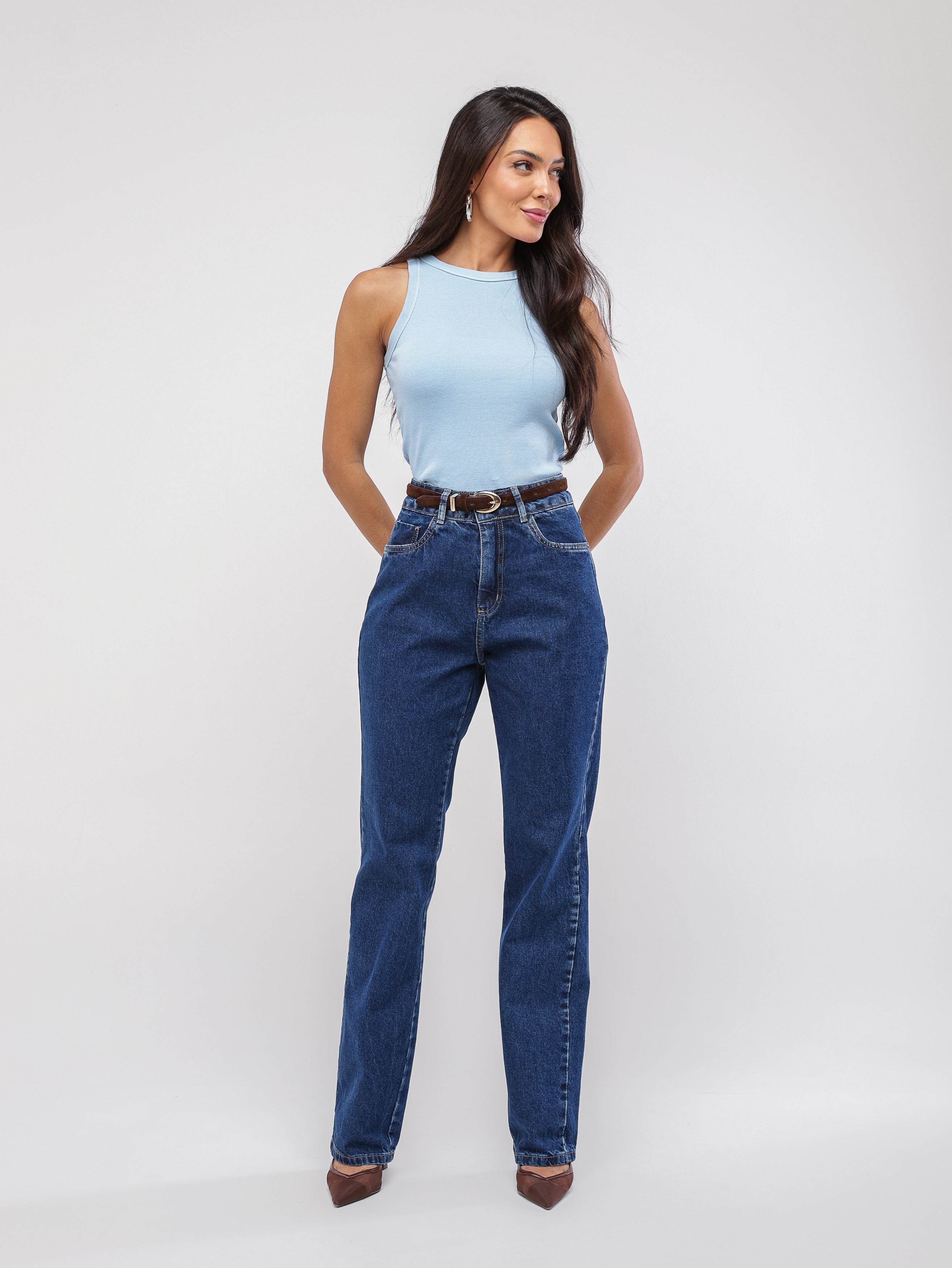 Calça reta basic