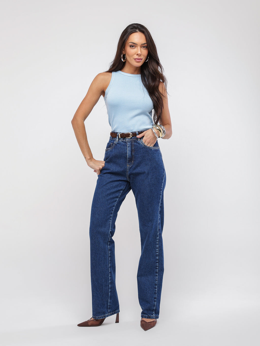 Calça reta basic