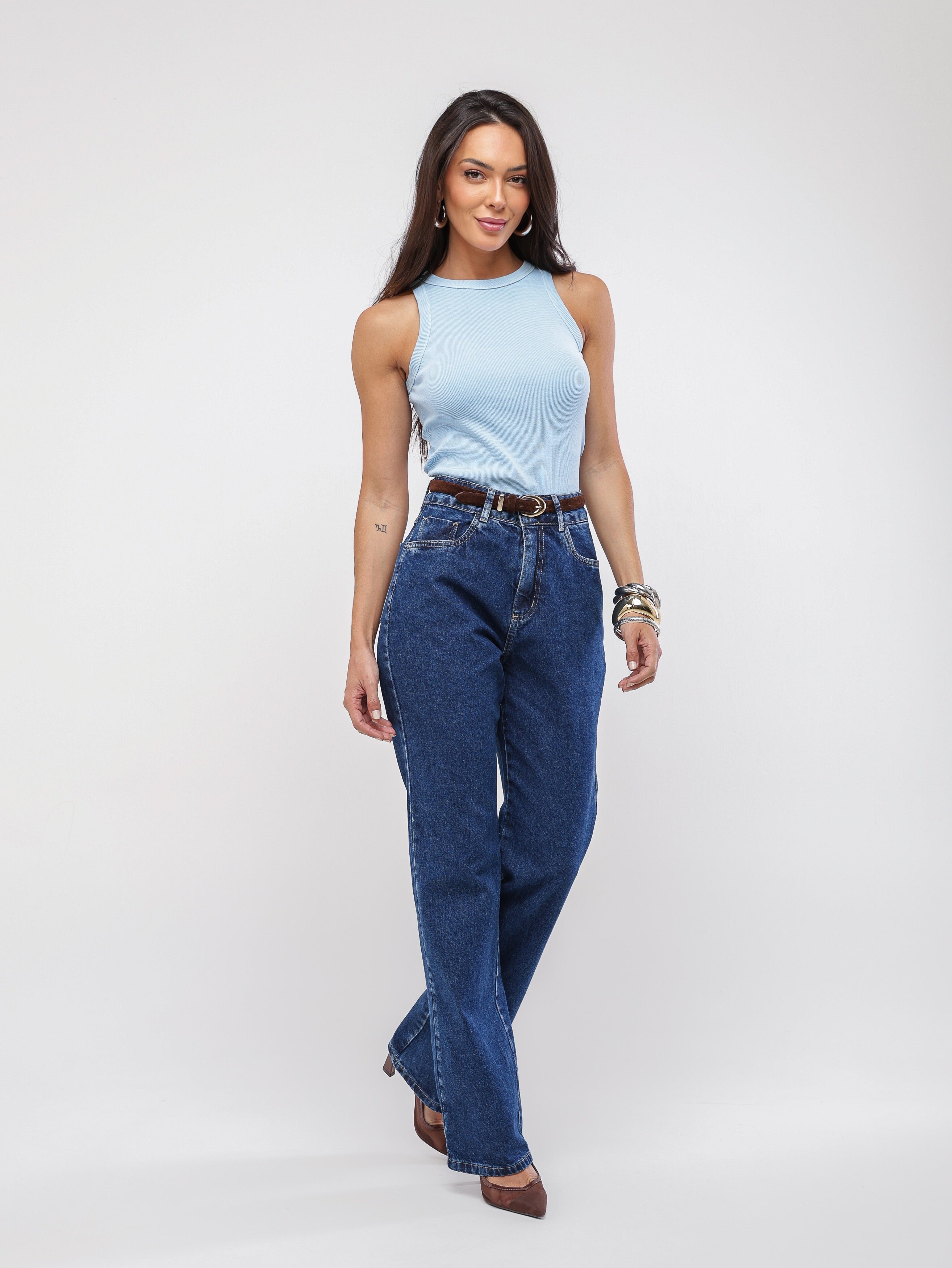 Calça reta basic