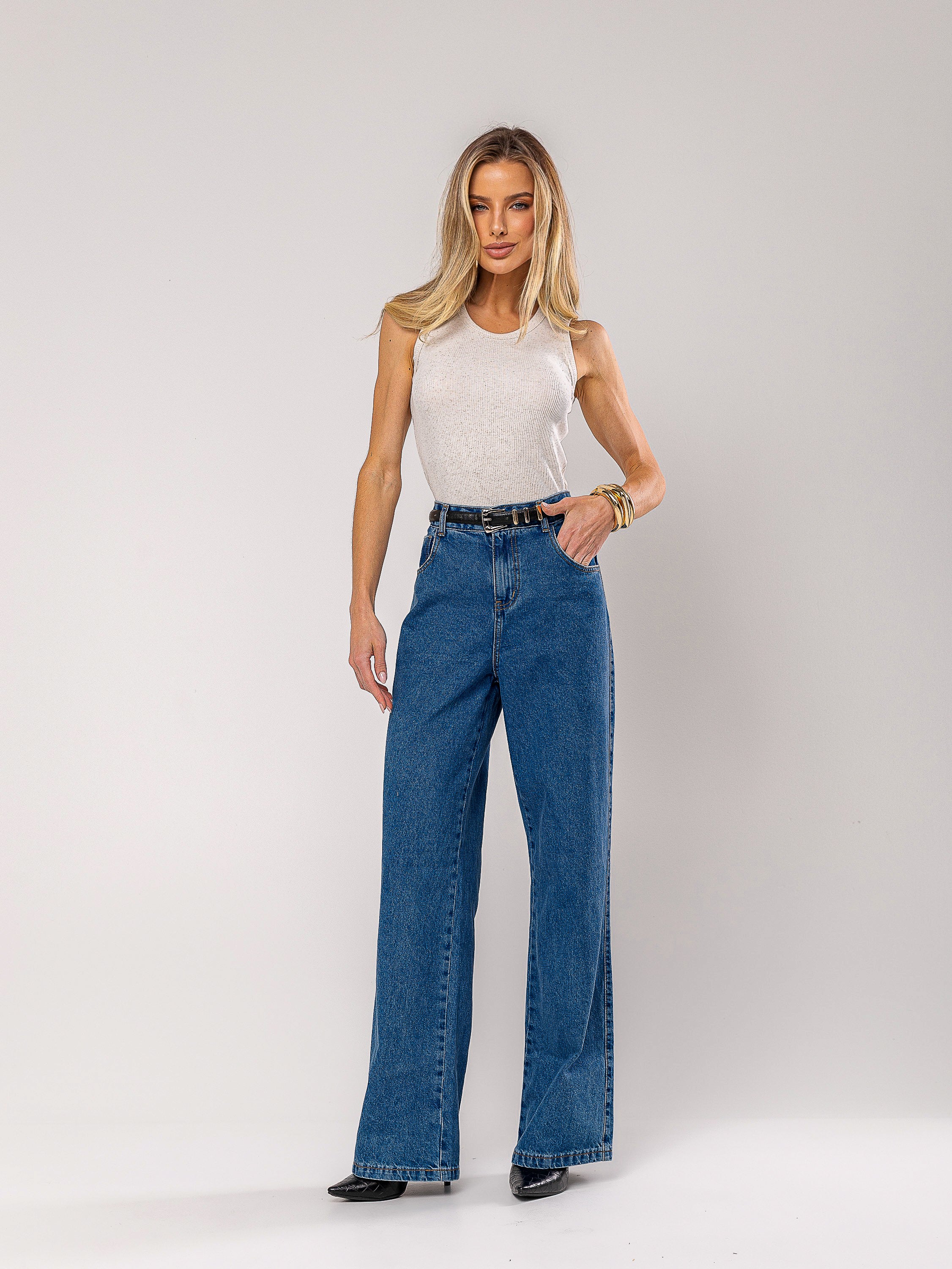 Calça Wide Leg Ana Julia