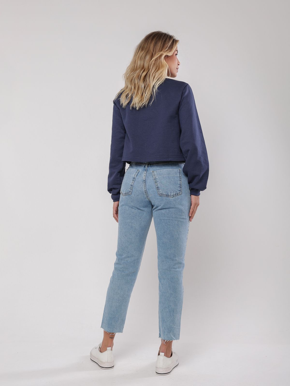 Calça Mom barra a fio