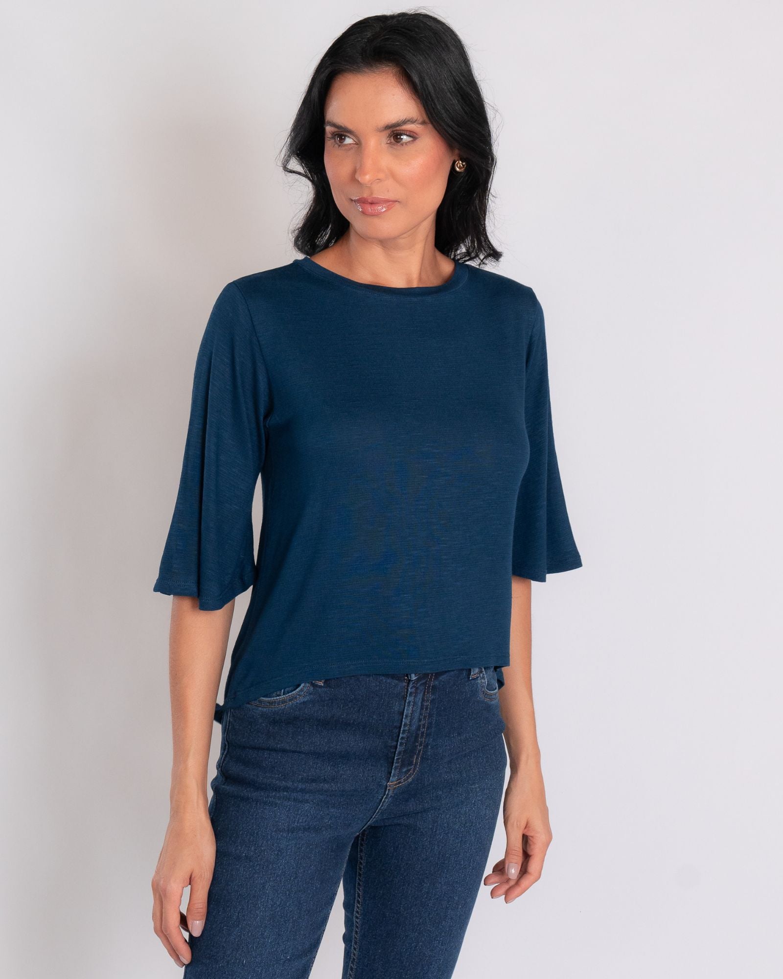 Blusa Mullet Manga 3/4