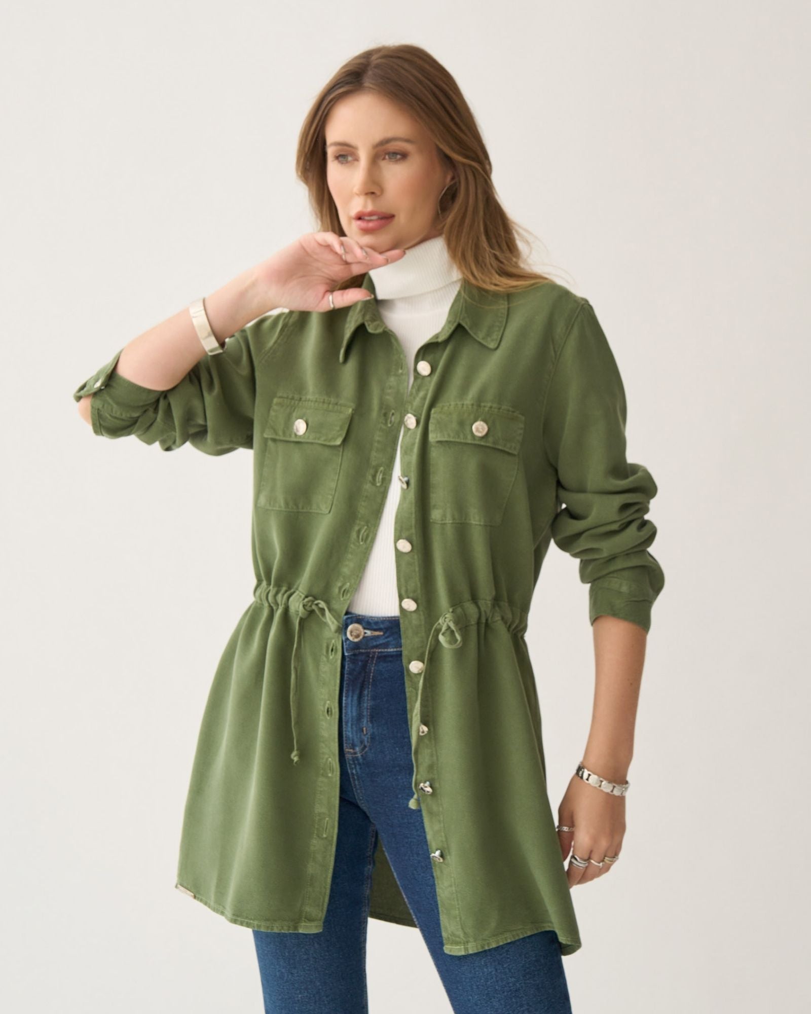 Parka Color com Amarração