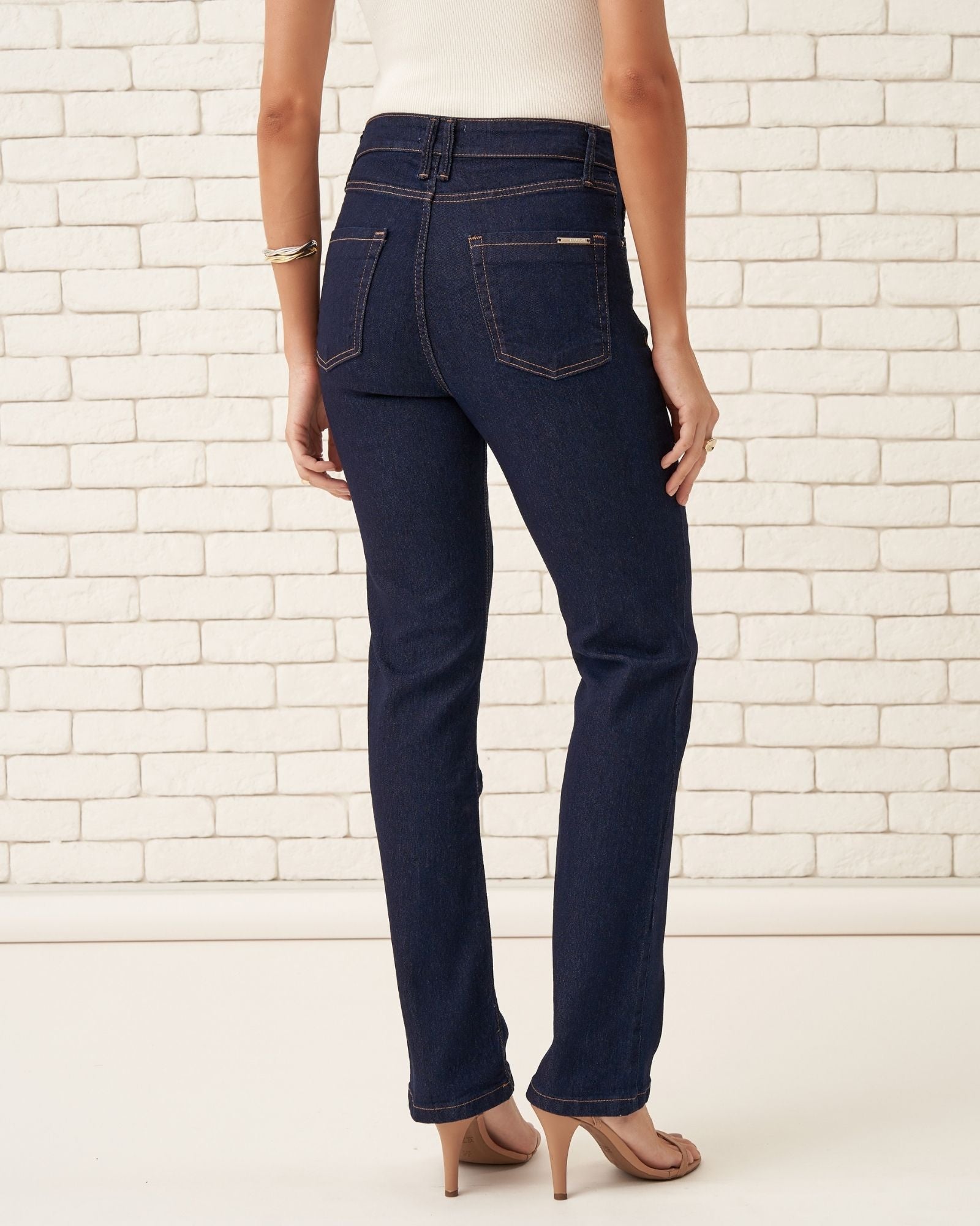 Calça Reta Jeans 4.1