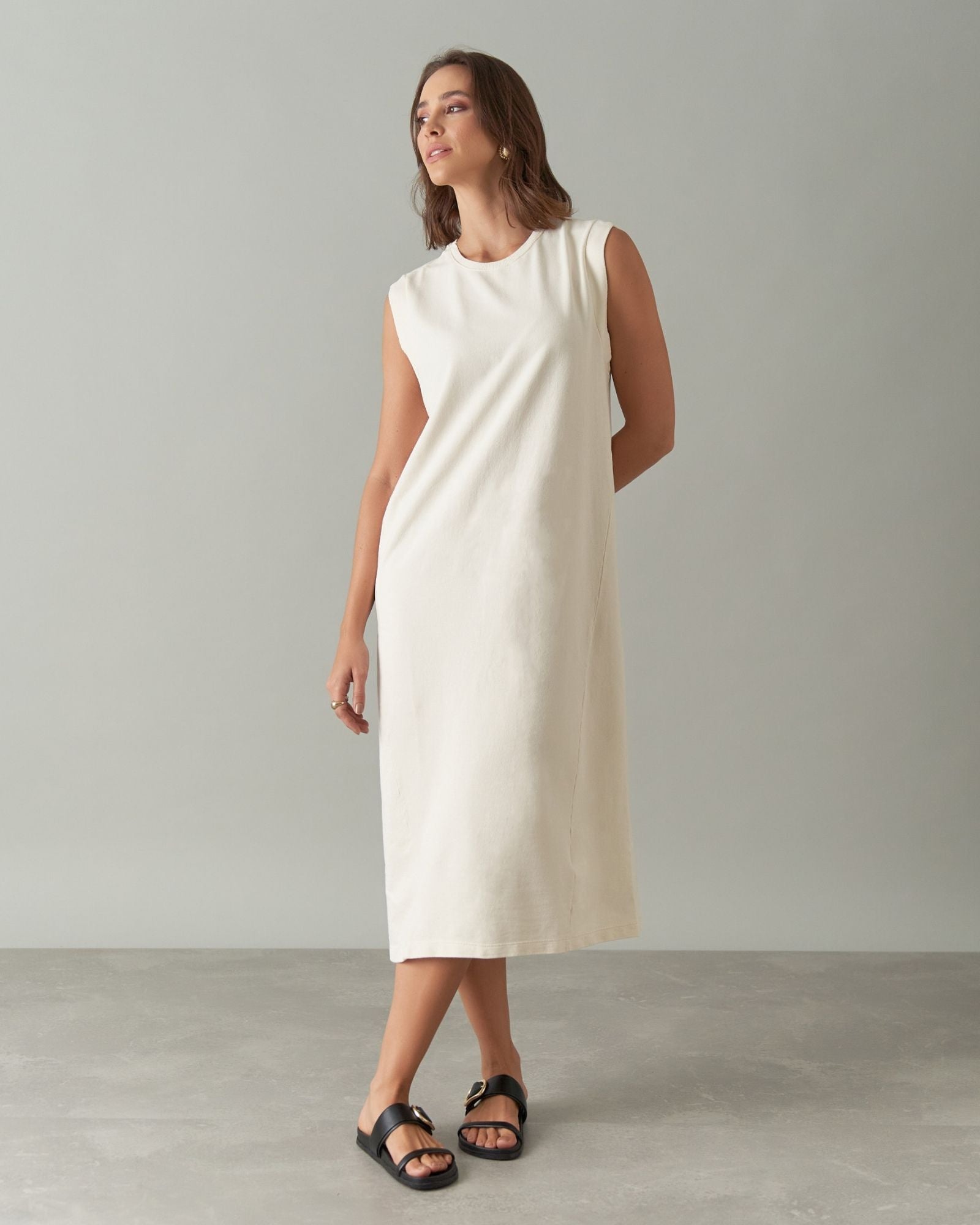Vestido Moletinho Reto