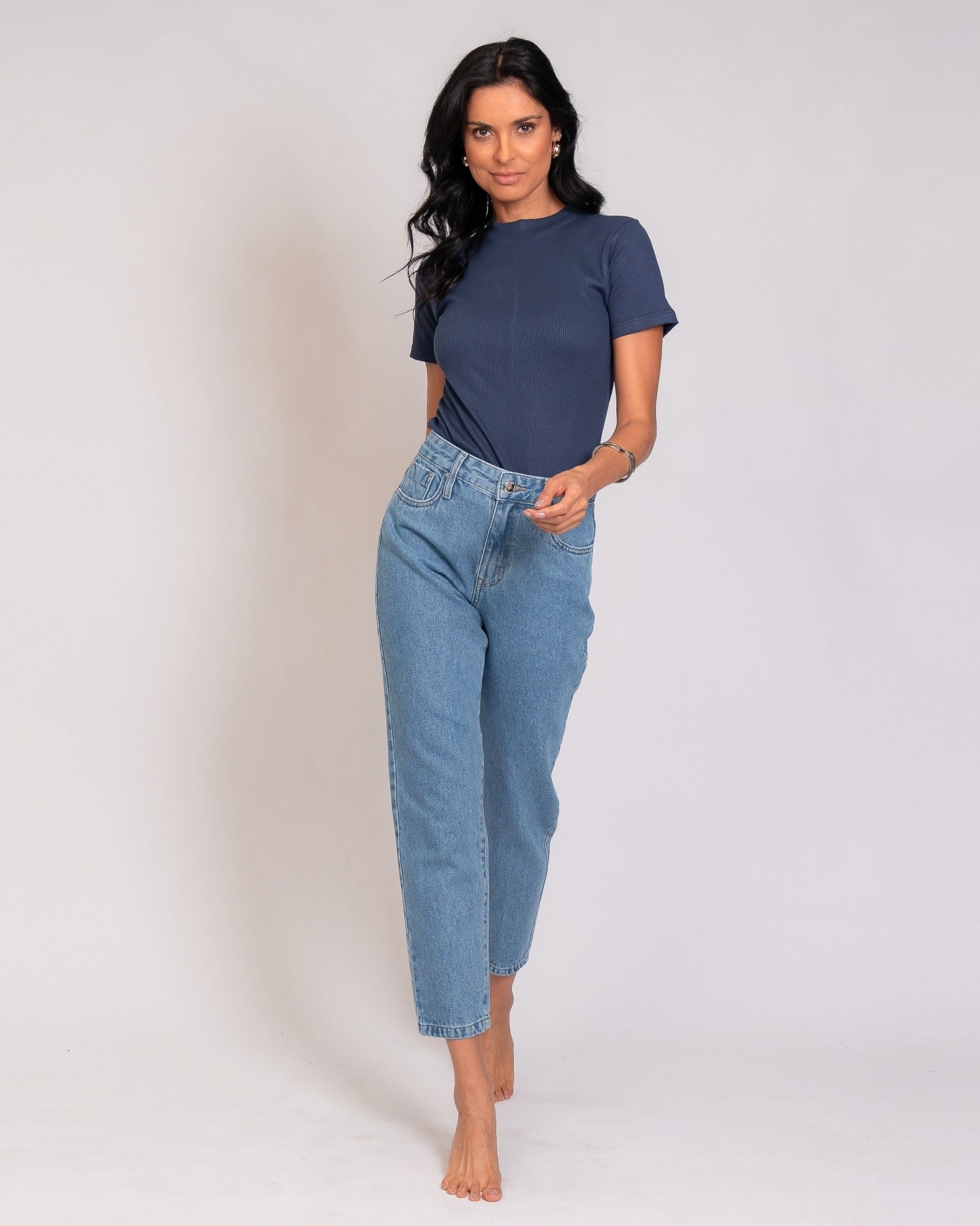 Calça Mom Jeans Básica