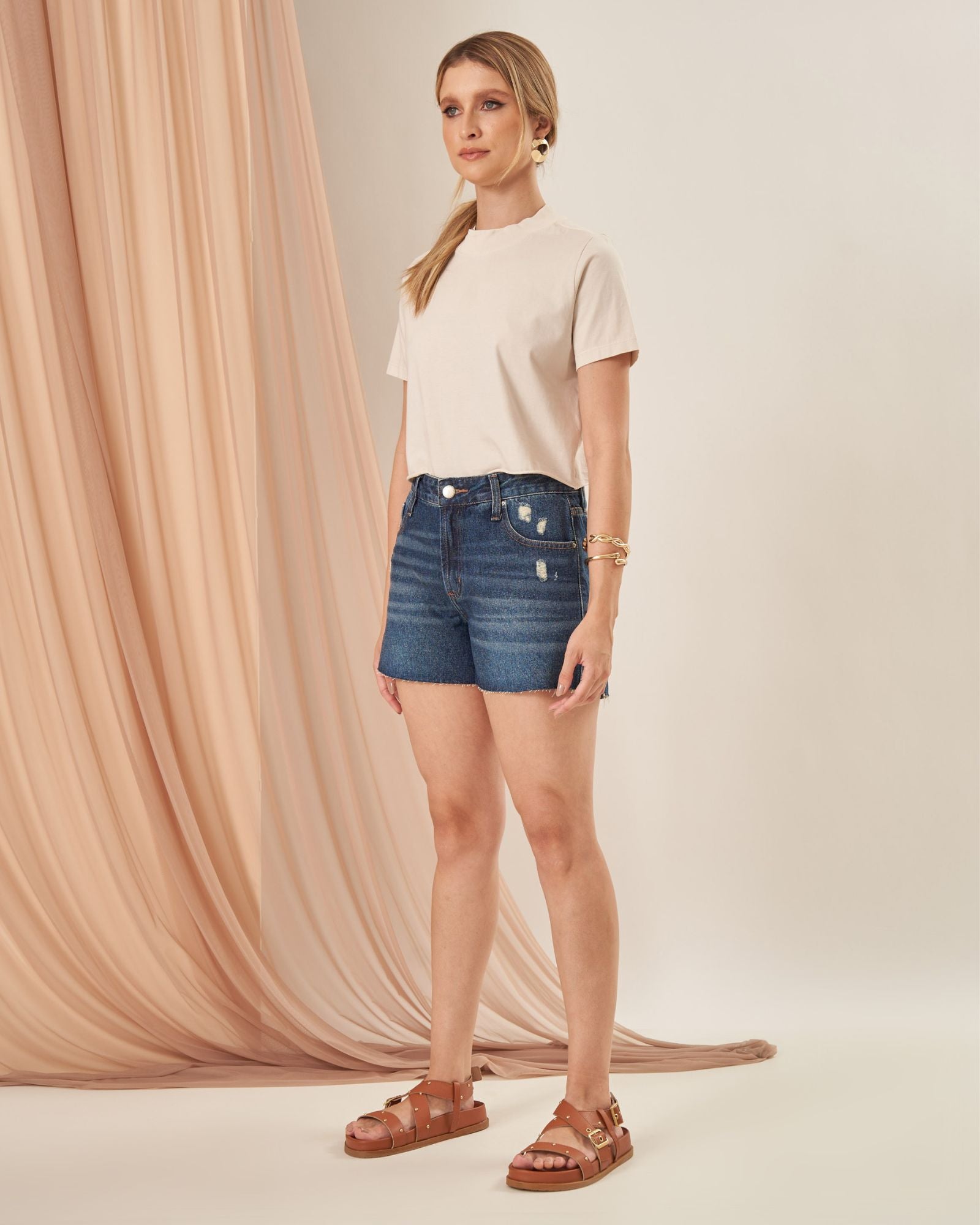 Shorts Jeans Boy Destroyed