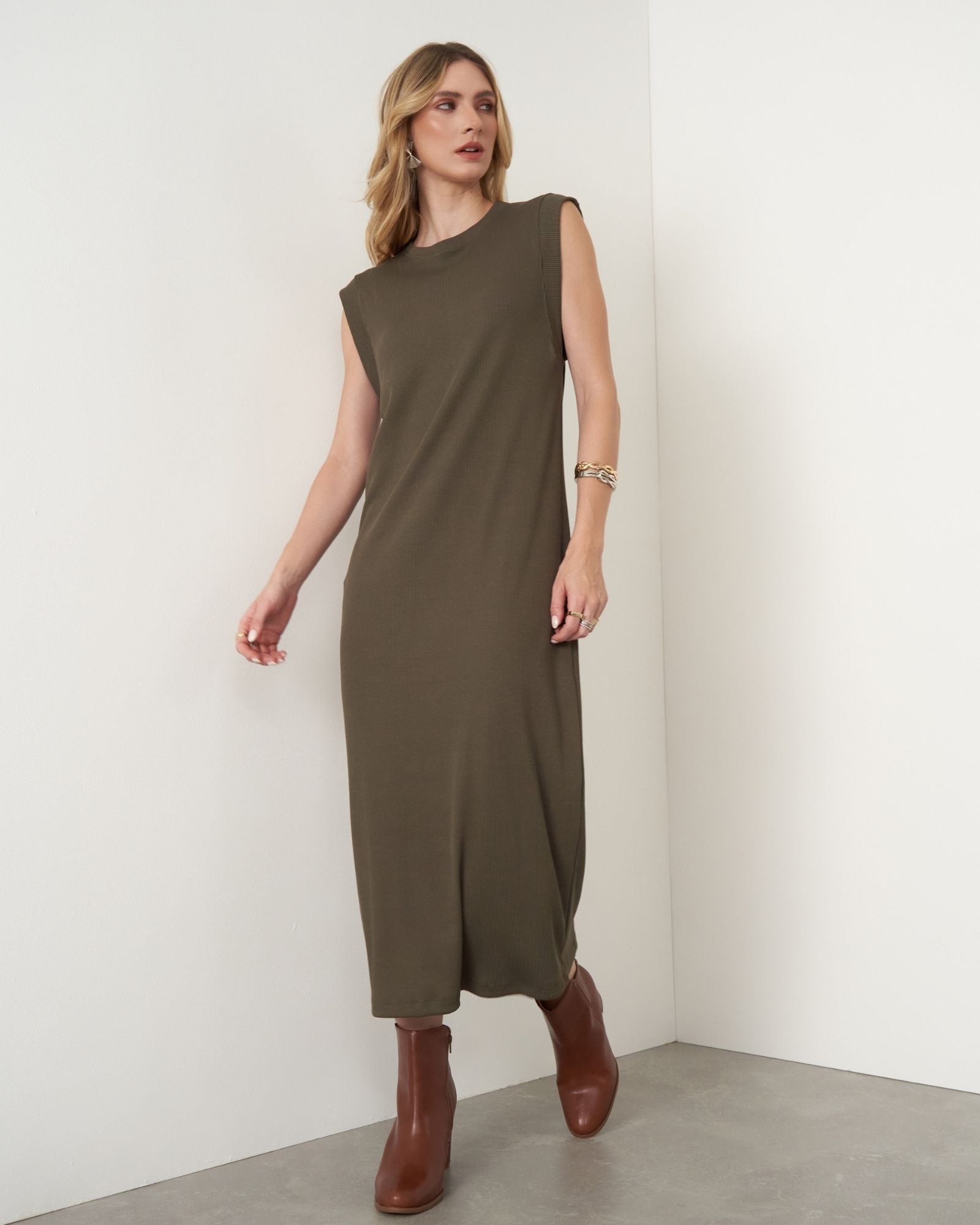 Vestido Canelado Muscle