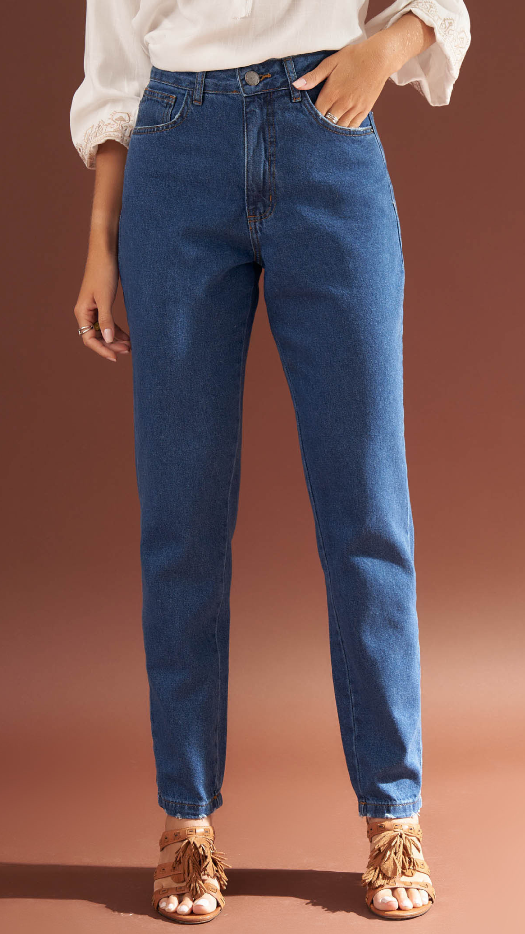 Calça Mom Stone