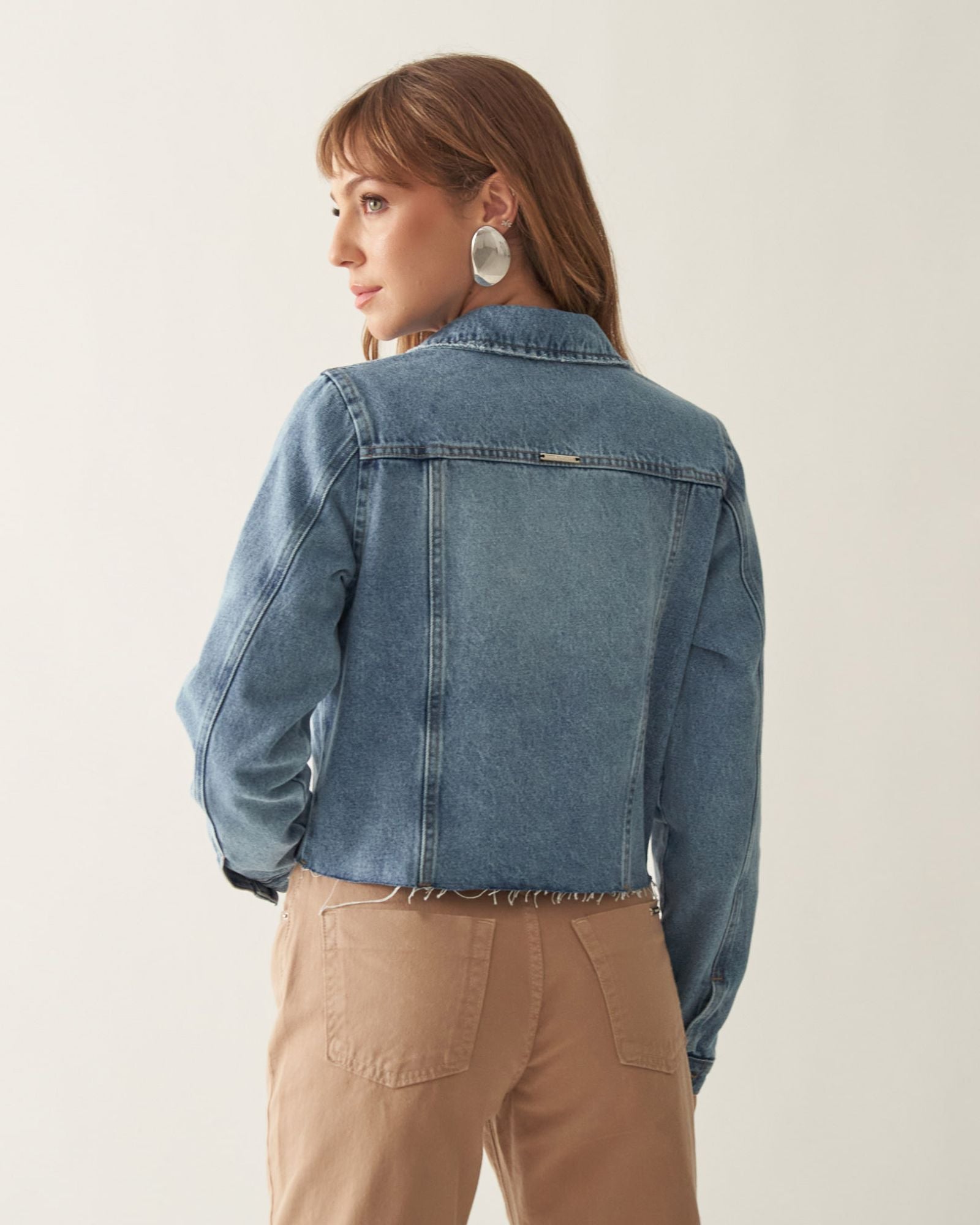 Jaqueta Jeans Cropped