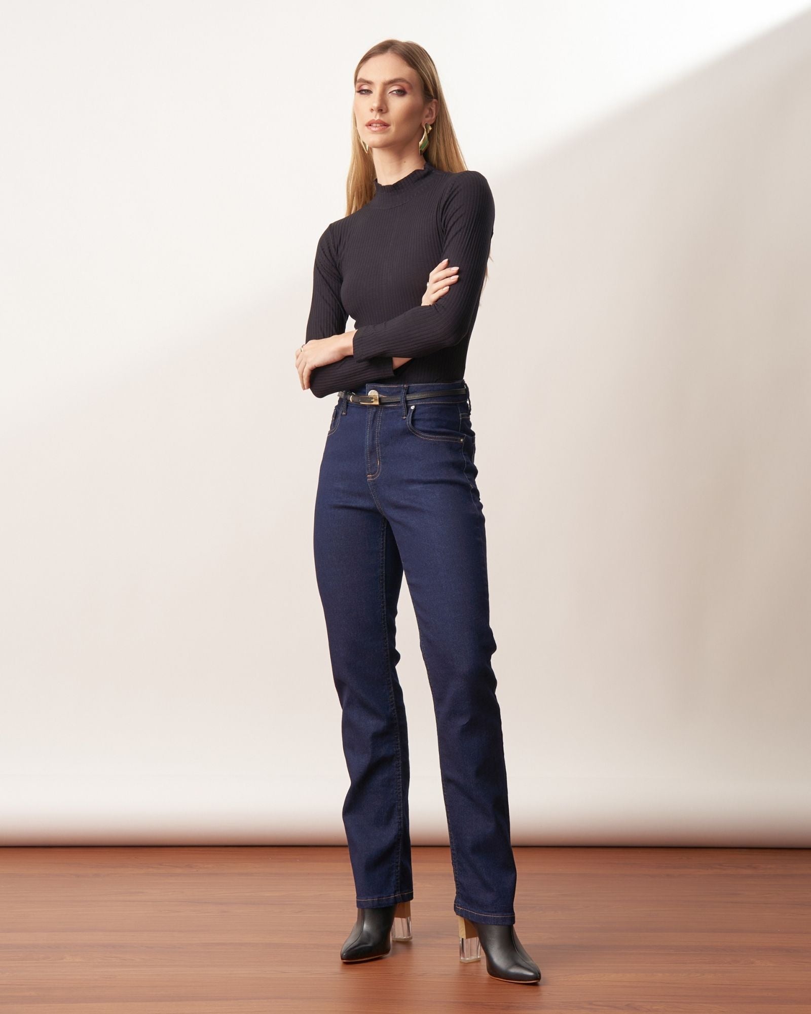 Calça Reta Jeans 4.1