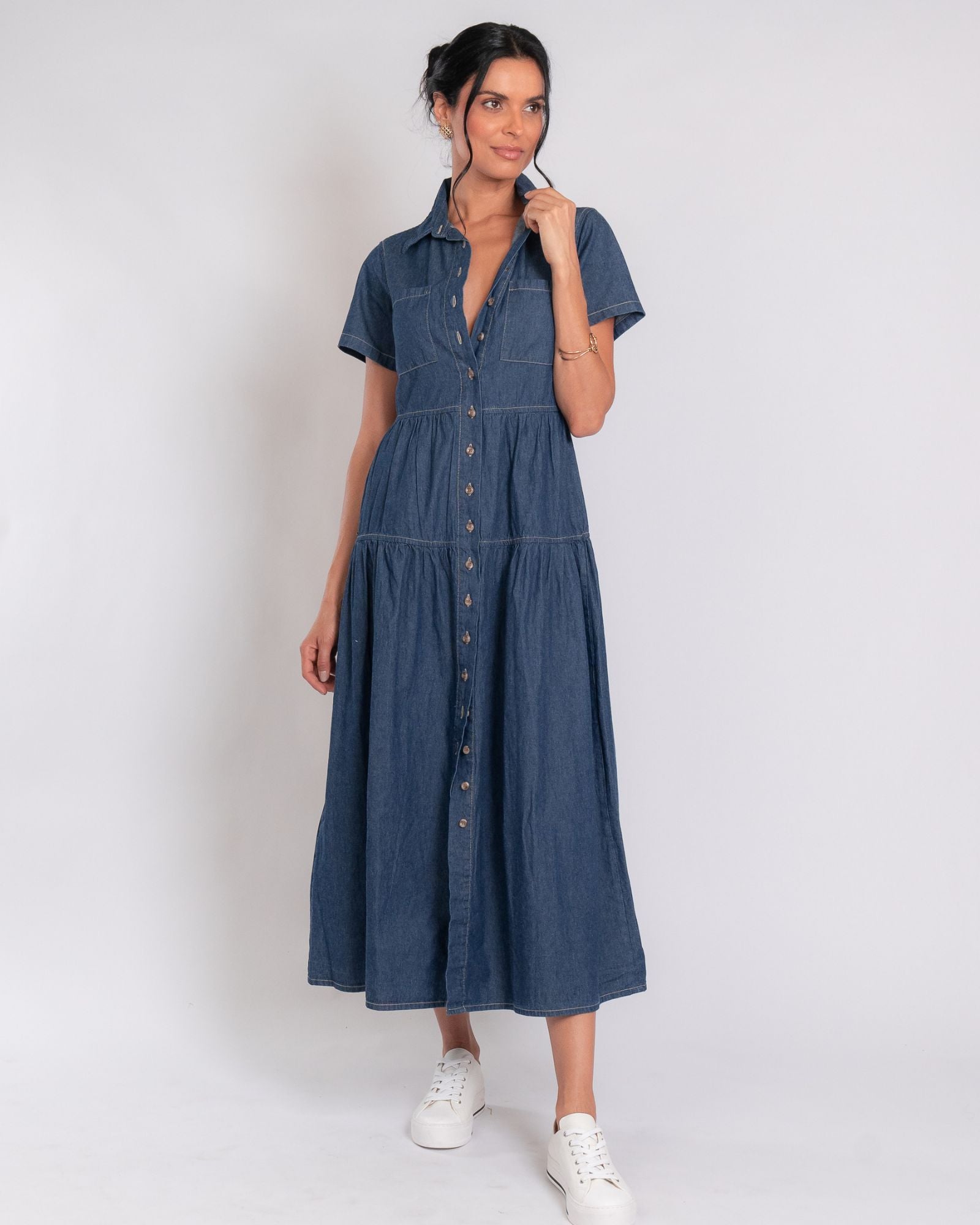 Vestido jeans marias m/c