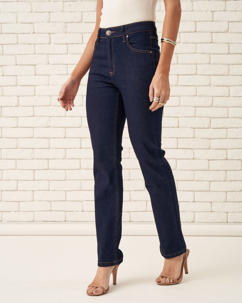 Calça Reta Jeans 4.1